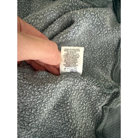 Wildfox Womens Blue-Gray Floral Flowers Embroidered Sleeve Cozycore Sweatshirt M - Picture 6 of 7